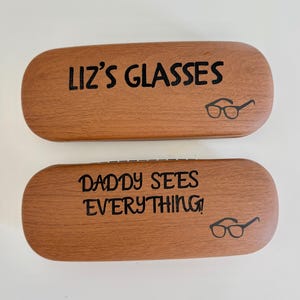 Personalisierte Brillenhülle mit Lasergravur, individuelles Geschenk für Sie und Ihn | Brillenetui mit individueller Gravur Bild 10