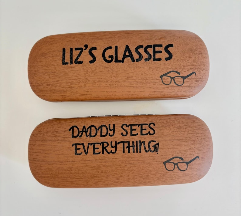 Personalisierte Brillenhülle mit Lasergravur, individuelles Geschenk für Sie und Ihn | Brillenetui mit individueller Gravur Bild 10
