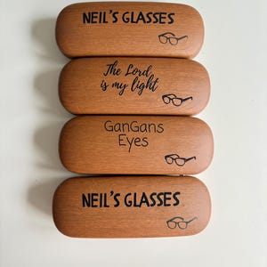 Personalisierte Brillenhülle mit Lasergravur, individuelles Geschenk für Sie und Ihn | Brillenetui mit individueller Gravur Bild 11