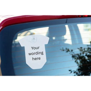 Custom Car Sign, Baby On Board, Children On Board, Child Car Sign, Personalised Car Sign, Custom Wording Car Window Sign