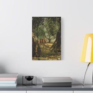 Olive Tree, Palestinian Wall Art, Stretched Canvas