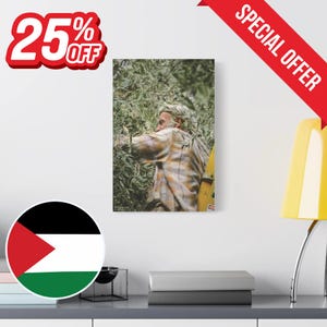 Olive Tree, Palestinian Wall Art, Stretched Canvas