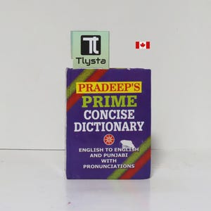 Premier dictionnaire concis de Pradeep (anglais-anglais avec prononciations pendjabi)