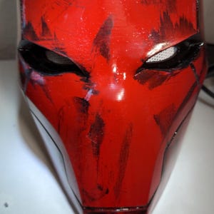 WEARABLE weathered red hood rebirth helmet