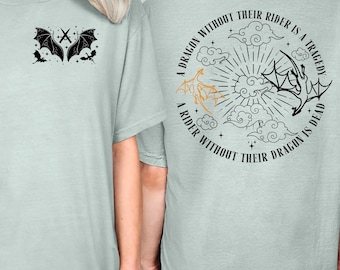 Fourth Wing Dragon Rider T-Shirt, Empyrean Book Merch