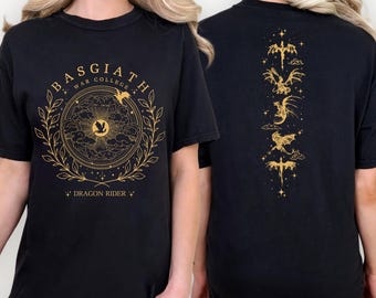 Basgiath War College T-Shirt, Fantasy Dragon Rider Tee, Bookish Gift, Fourth Wing Shirt