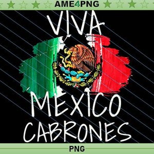 Viva Mexico PNG: Mexican Flag Sublimation Design (Digital Download