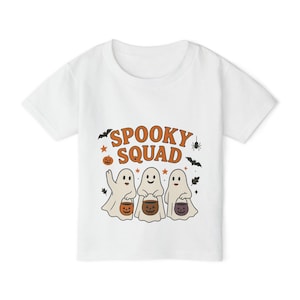 Spooky Squad Toddler T-Shirt | Halloween Kids Tee, Cute Ghosts Shirt, Toddler Costume Shirt, Funny Halloween Shirt, Party T-Shirt