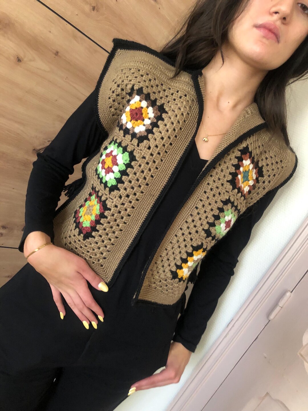 Gilet Western Perlé 1849 Authentic Ranchwear Pour Femme - Noir, Taille M, Neuf