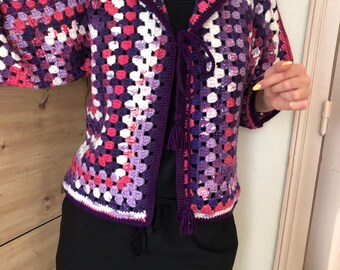Cardigan hexagonal.