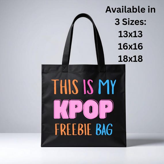 Kpop Freebie Tote Bag, Concert Bag, Kpop Fan Gift, Festival Bag