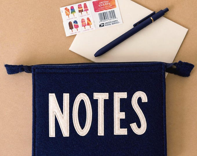 Wool Accordion Pouch — Custom Word
