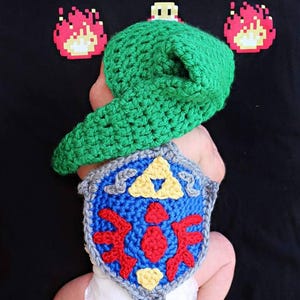 Link Newborn Photography Set Hyrule Shield and Hat Zelda