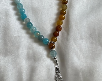 Handgemachte Tesbih mit Augenfarbe | Personalisierte Gebetskette | Tasbih | Geschenkidee