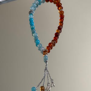 Tesbih with eye color - Two letters (Shop: Open August 1–31, 2026. Orders placed during this period will be shipped after September 1.)