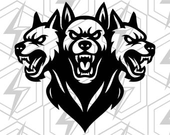 Cerberus Cut File: CNC Plasmen, Laser, Metal Art (Digitaler Download)