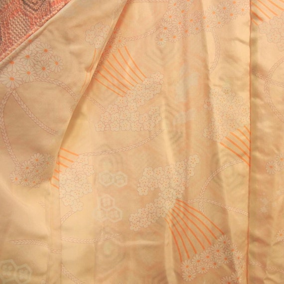 Bright and cheery pink patterned vintage silk hao… - image 4