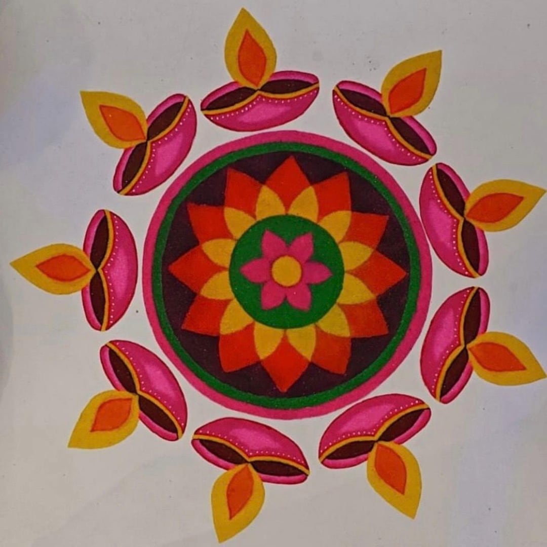 Diwali Readymade Reusable Rangoli Set - Etsy