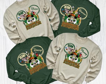 Animal Kingdom Safari Sweatshirt 2026, Disney Safari Family Trip Crewneck, Jungle Theme Disney Vacation Shirt, Matching Animal Park Outfit