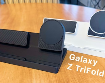 Samsung Galaxy Z TriFold 15w Charging Stand, 3D Printed with Magsafe/Magnetic Charger