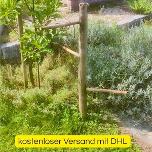 Solid trellis made of sustainable wood | Vegetable bed perennial holder | Plant stake | Boho decoration gift garden | Handmade in Bavaria | FSC