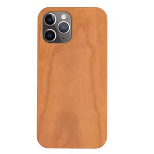 Wooden iPhone Case – Custom Engraved or Printed Wood Phone Cover | Personalized Protective Case for iPhone Models