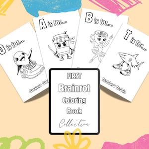 Printable Coloring Book for Kids | Fun Activity Pages | Educational Coloring Sheets | Digital Download PDF | meme coloring book | tiktok