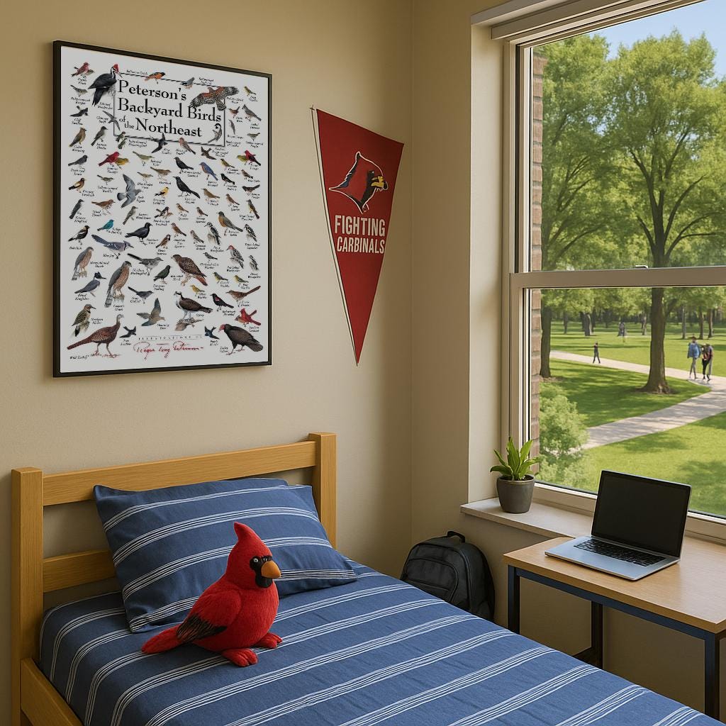 Peterson’s Backyard Birds of the Northeast Illustrated Art Poster (19 ...