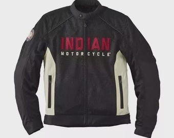 Indian Motorcycle Mesh Jacket, Sports Racing Design