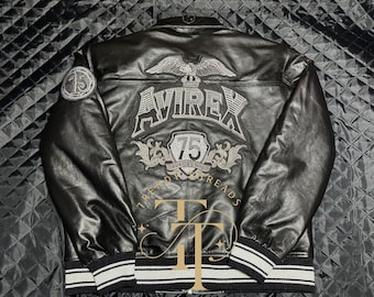 Handmade Cowhide Leather Aviator Jacket - Avirex King 75 Style