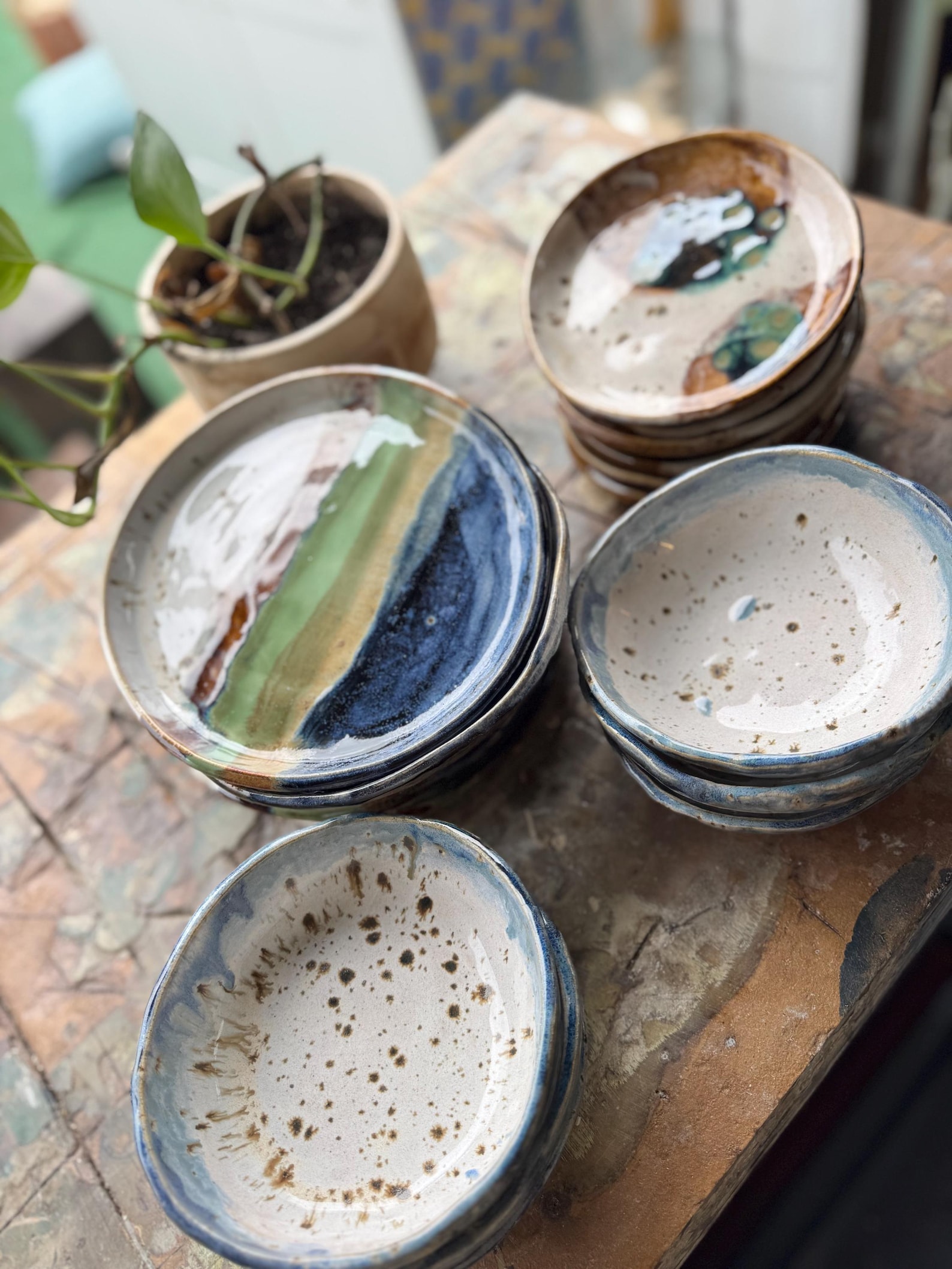 Handmade Dinnerware, Handmade Pottery, Dinnerware Set, Unique Tableware Set , Handmade Pottery Plates