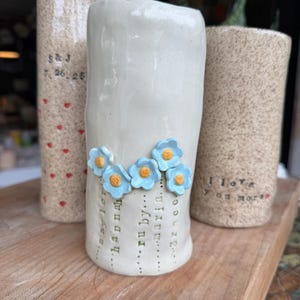 Custom Handmade Ceramic Vase: Annapolis Pottery, Personalized Glaze