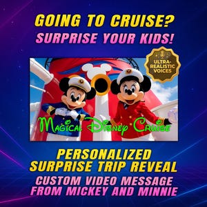 ディズニークルーズ旅行の動画告知、ミッキーとミニー船長からのサプライズメッセージ、通常版