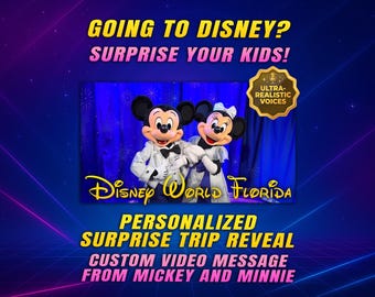 Révélation d'une vidéo du voyage à Disney World en Floride et message surprise personnalisé de Mickey et Minnie