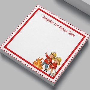 Funny Retro Work Sticky Notes - Office Humor Post-it Note Pad - 4" x 4" - 50 Pages