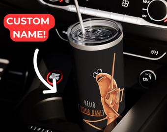 Marcus the Worm VR Chat Custom Name Skinny Tumbler 20 OZ - Personalized Marcus the Worm Gift