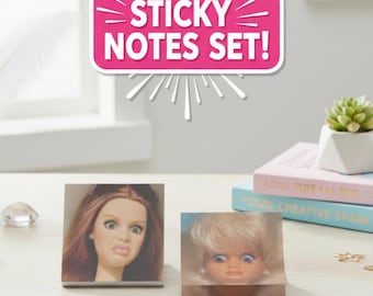 Funny Work Sticky Notes BUNDLE - Office Humor Post-it Meme Note Pads - 4" x 4" - 50 Pages Each