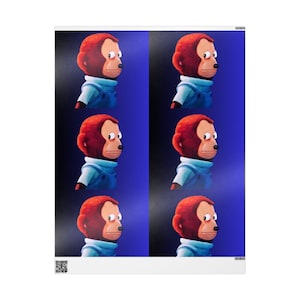 Wrapping Paper, Funny Wrapping Paper, Meme Wrapping paper, Monkey Meme Gift Wrap, Novelty Gift, Wrapping Paper, Funny Birthday, Funny Gift