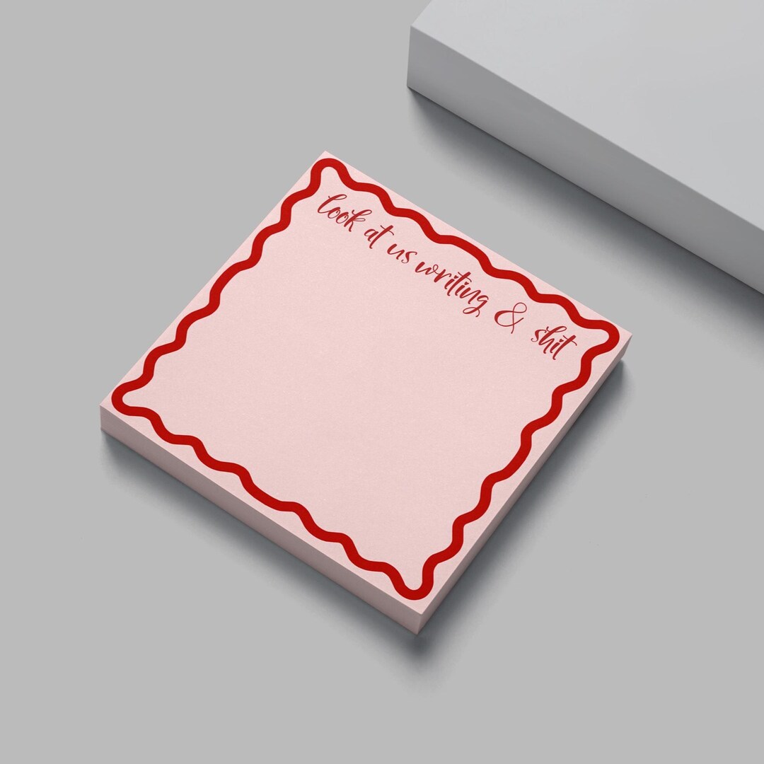 Work Sticky Note Funny Work Sticky Notes - Office Humor Post-it Note Pad - 4
