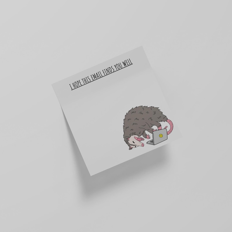 Funny Work Sticky Notes - Office Humor Post-it Note Pad - 4