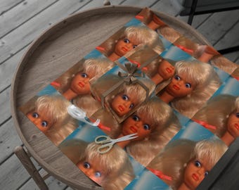 Doll Meme Wrapping Paper: Funny Novelty Gift Wrap
