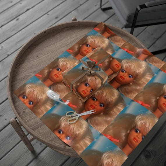 Doll Meme Wrapping Paper: Funny Novelty Gift Wrap