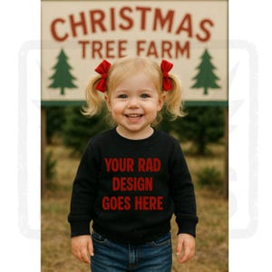 Child&#39;s Mockup , White Sweatshirt Mockup , Christmas Mockups , Black Christmas Kids Sweatshirt , Toddler Christmas Mockup , Holiday Mockups