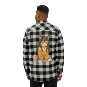 Flanellhemd - Stoned Anime Girl Design