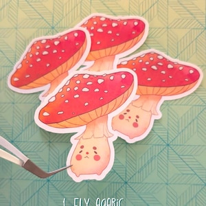 Fun Fungi Sticker Pack | | Handmade | Waterproof | Mushroom | Digital Art