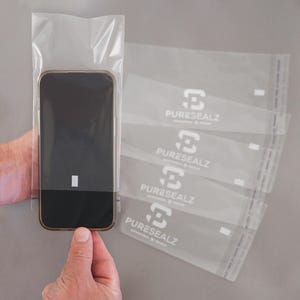 Antimicrobial Clear Disposable Phone Sleeves - 12 Pack. Germ-proof your device and keep screen clean.