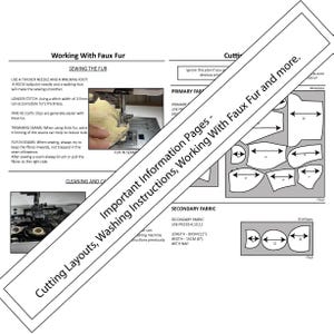 Teddy Bear Sewing Pattern, Stuffed Bear Pattern, Digital Download