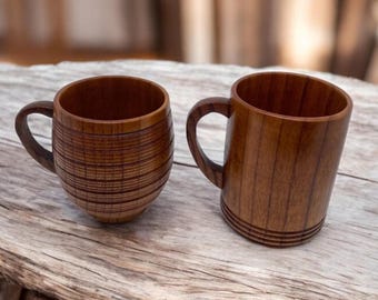 木製カップ ヴィンテージ木製マグカップ旋盤加工木製マグ - Etsy 日本