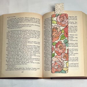 Quilted Fabric Bookmark ~ Traditional Bookmark, Colorful Bookmarks, Gifts for Readers, Handmade Bookmarks, Trendy Bookmarks, Book Lover Gift