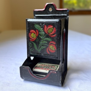 Vintage 1948 “MATCHES” Hanging Match Safe
